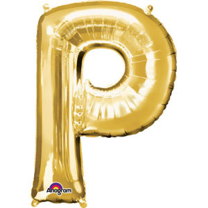 Amscan Fóliový balónek písmeno P 86 cm zlatý
