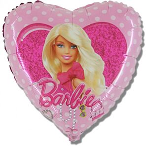 L18018 Fóliový balón - Barbie heart - 46cm