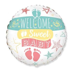 401593 Godan Fóliový balón - "Welcome Sweet BABY" - 48cm