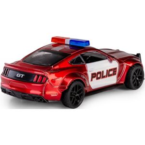 B-400 Daffi Kovový model - Die Cast CRASH CAR - Ford Mustang POLICE Červená