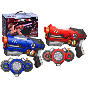 ZA3776 DR Laserové paintballové pistole 2ks - Laser Tag Modro-červená