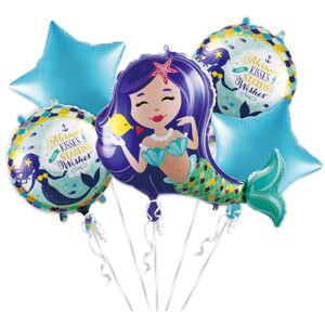 jx-885717 Godan Set fóliových balonů - Mermaid (5ks)