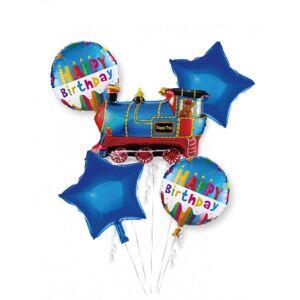 jx-225957 Godan Set fóliových balónů - Narozeninový vláček (5ks)