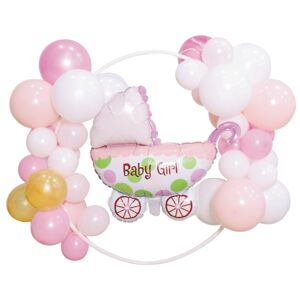 400835 Godan Set fóliových balonů s kruhem - Baby Girl - 43 ks