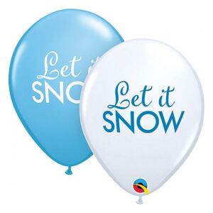 97491 Godan Set latexových balonů - Let it Snow, 30cm (6ks)