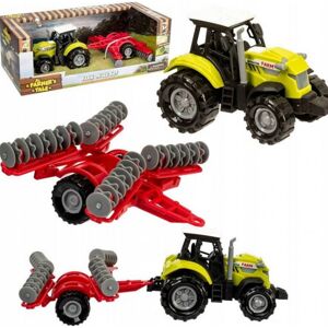 115453 Daffi Traktor s agregátom - Červený, 20cm